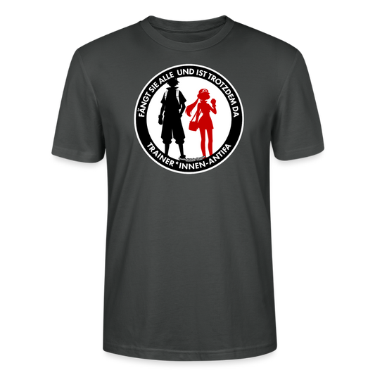 Trainer*innen-Antifa T-Shirt - Unisex & Bio - Anthrazit