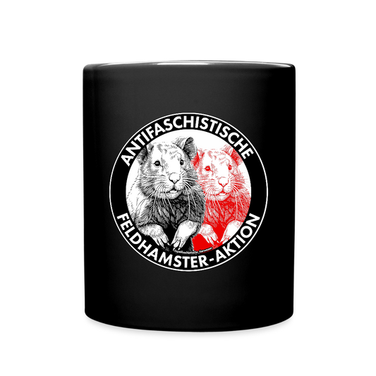 Feldhamster Keramik-Tasse - Schwarz