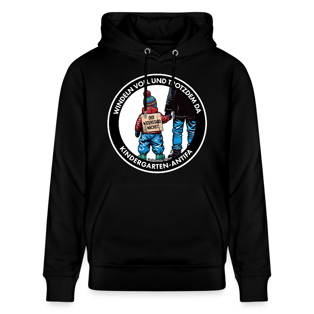Kindergarten-Antifa Hoodie - Unisex & Bio - Schwarz