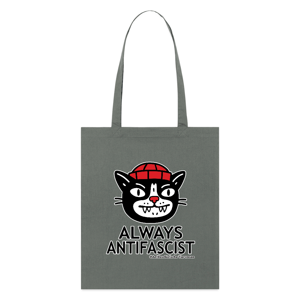 Always Antifascist Stoffbeutel - Bio - Anthrazit