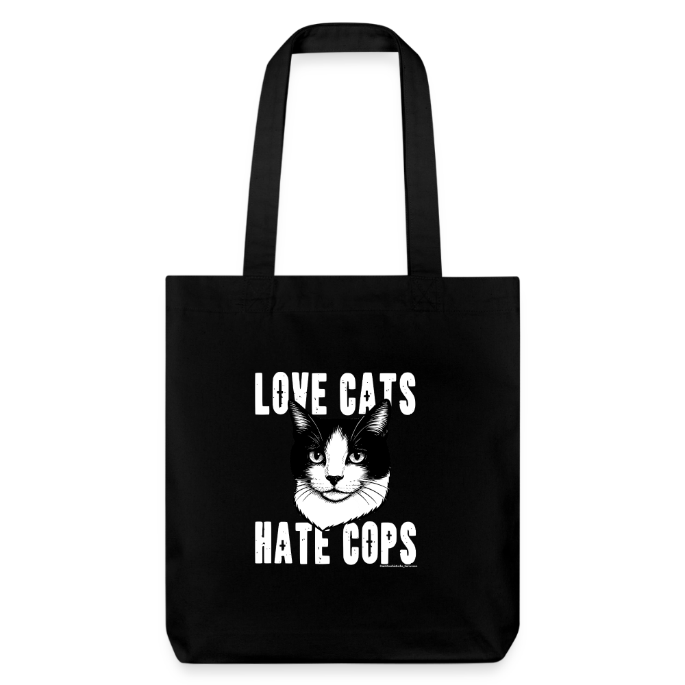 Love Cats Stoffbeutel - Recycelt Heavyweight - Schwarz