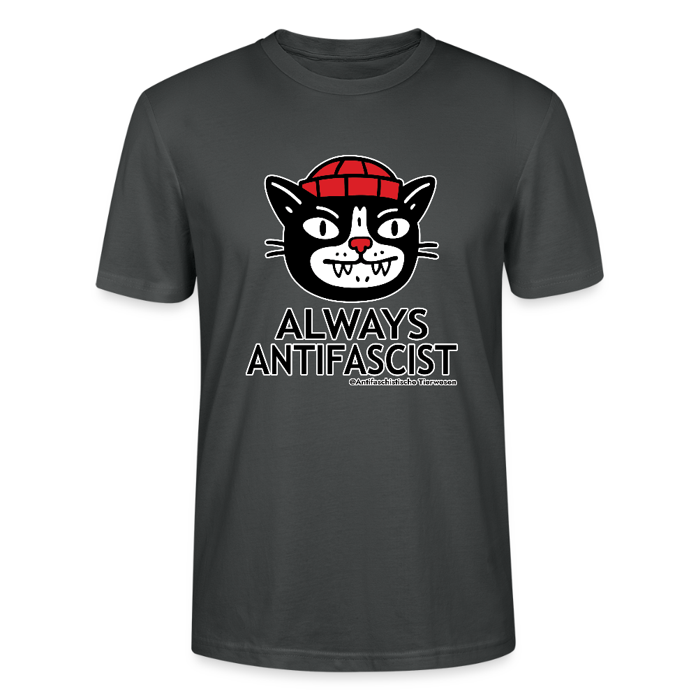 Always Antifascist T-Shirt - Unisex & Bio - Anthrazit
