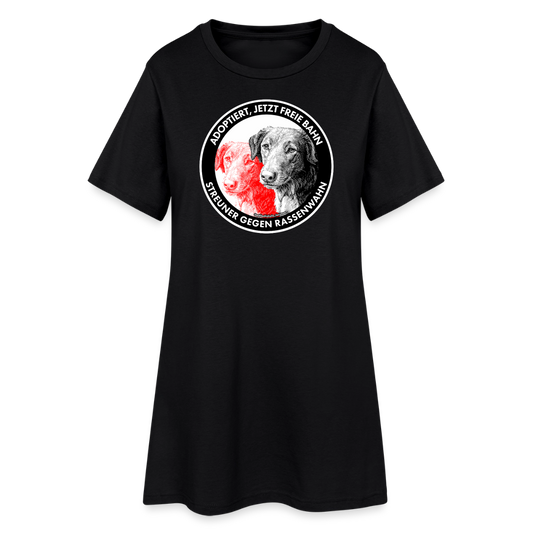 Streuner gegen Rassenwahn T-Shirt-Kleid - Schwarz