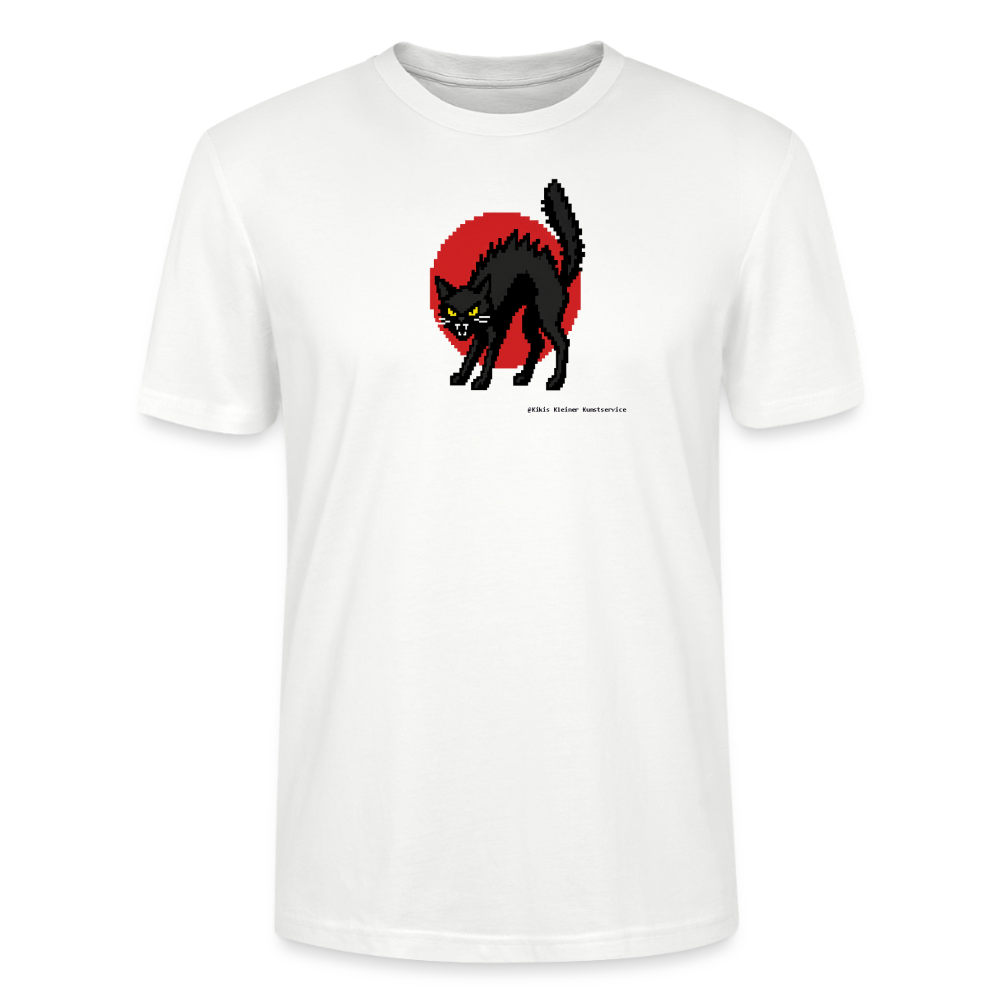 Sabotagekatze T-Shirt - Unisex & Bio - Weiß