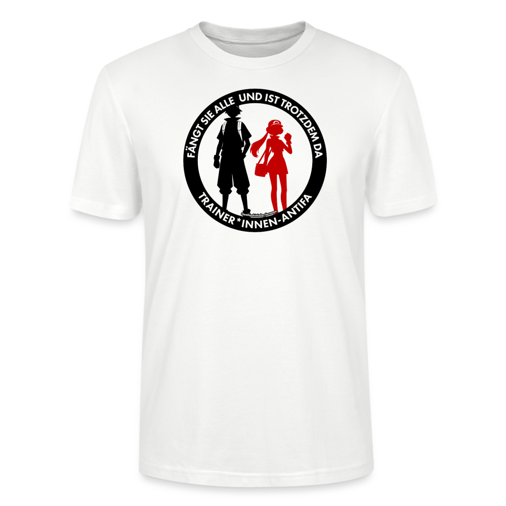 Trainer*innen-Antifa T-Shirt - Unisex & Bio - Weiß