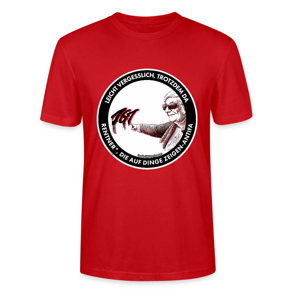 Rentner*innen-Antifa T-Shirt - Unisex & Bio - Rot