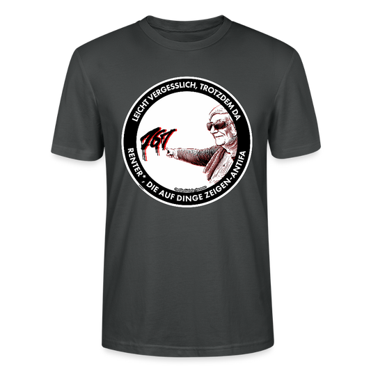 Rentner*innen-Antifa T-Shirt - Unisex & Bio - Anthrazit