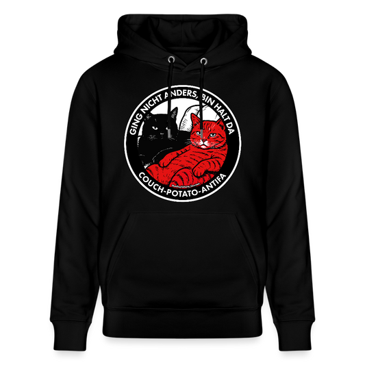 Couch-Potato-Antifa Hoodie - Unisex & Bio - Schwarz