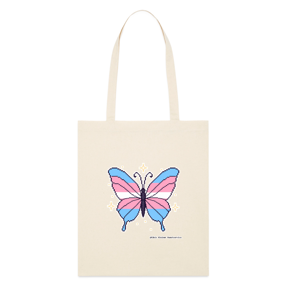 Trans-Schmetterling Stoffbeutel - Bio - Natur