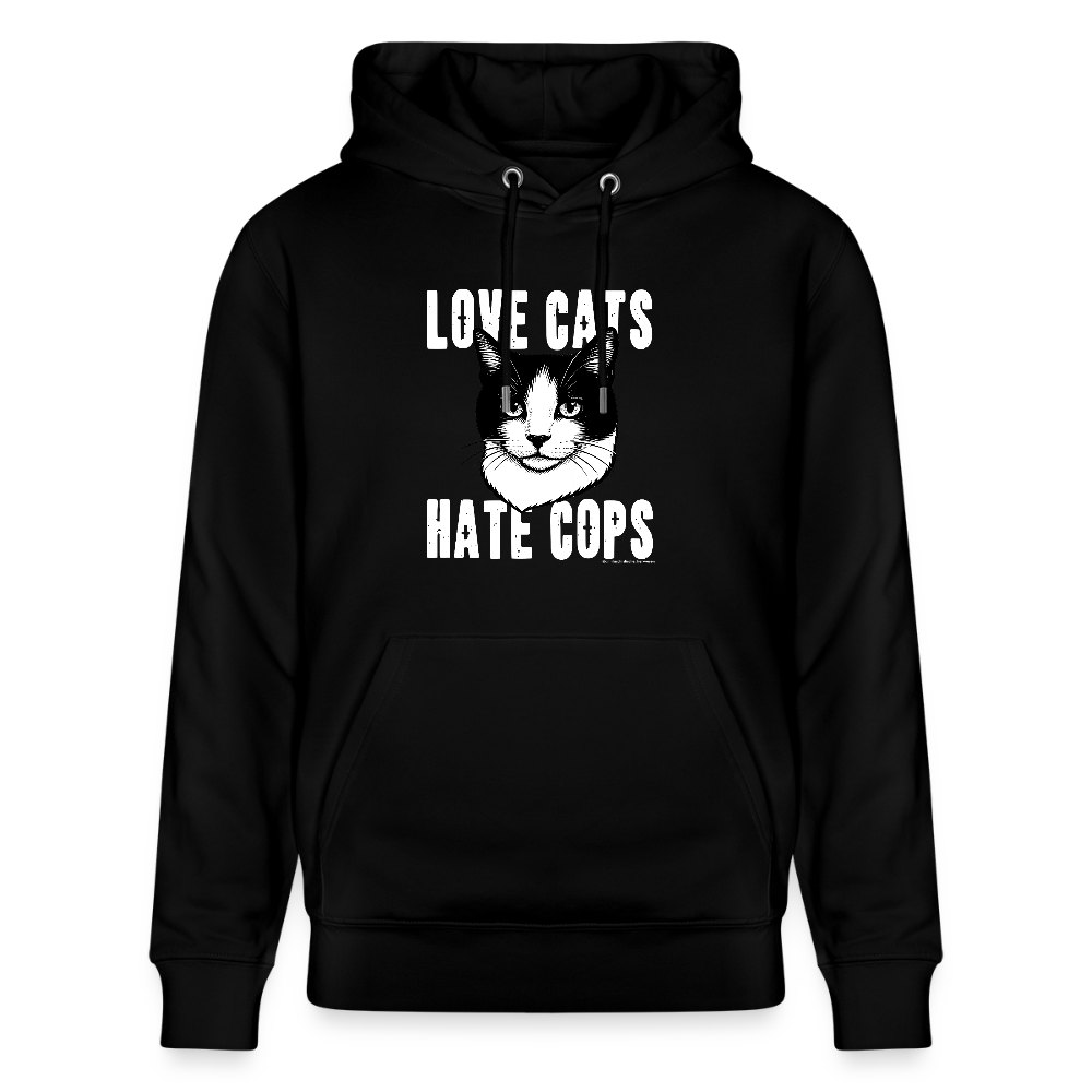 Love Cats Hoodie - Unisex & Bio - Schwarz