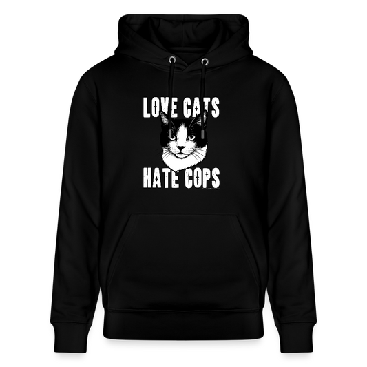 Love Cats Hoodie - Unisex & Bio - Schwarz