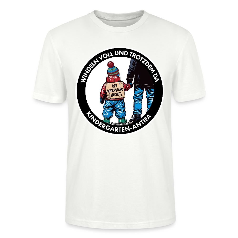 Kindergarten-Antifa T-Shirt - Unisex & Bio - Weiß