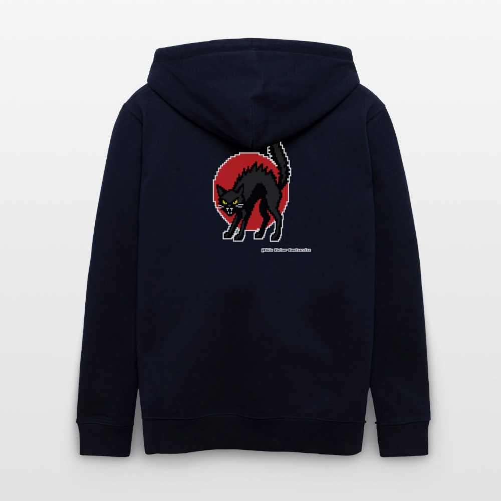 Sabotagekatze Kapuzenjacke - Unisex & Bio - Navy