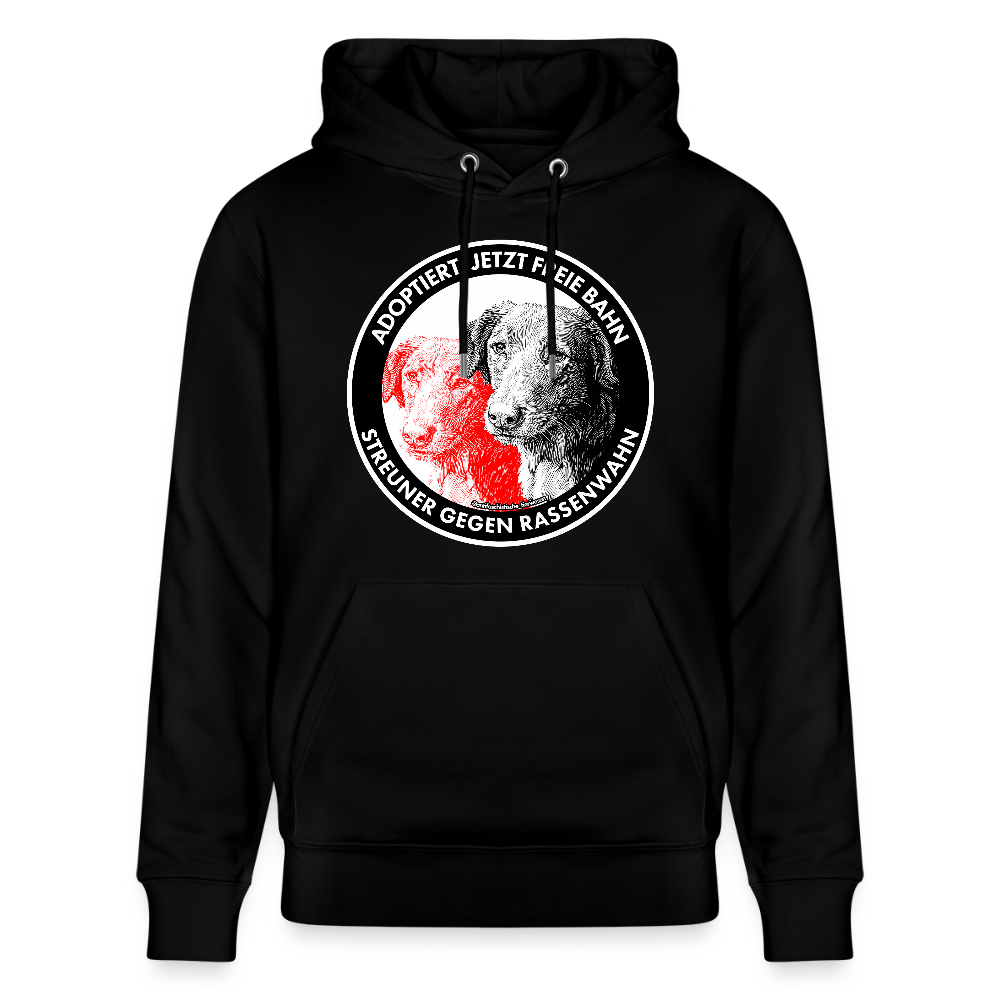 Streuner gegen Rassenwahn Hoodie - Unisex & Bio - Schwarz