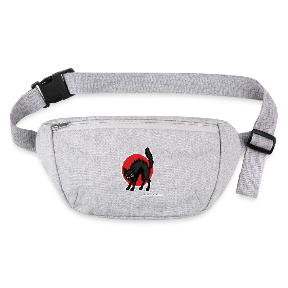Sabotagekatze Gürteltasche - Bio - Grau meliert