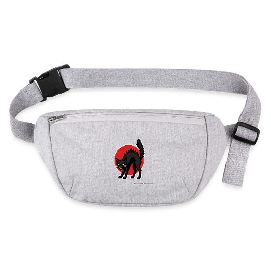 Sabotagekatze Gürteltasche - Bio - Grau meliert