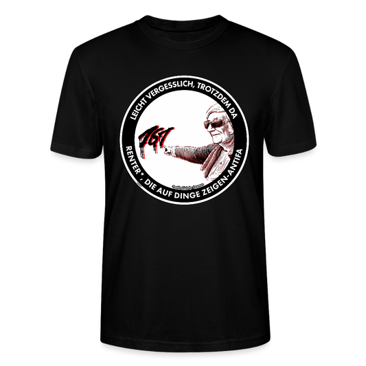 Rentner*innen-Antifa T-Shirt - Unisex & Bio - Schwarz