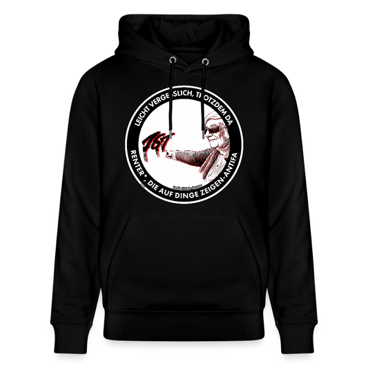 Rentner*innen-Antifa Hoodie - Unisex & Bio - Schwarz