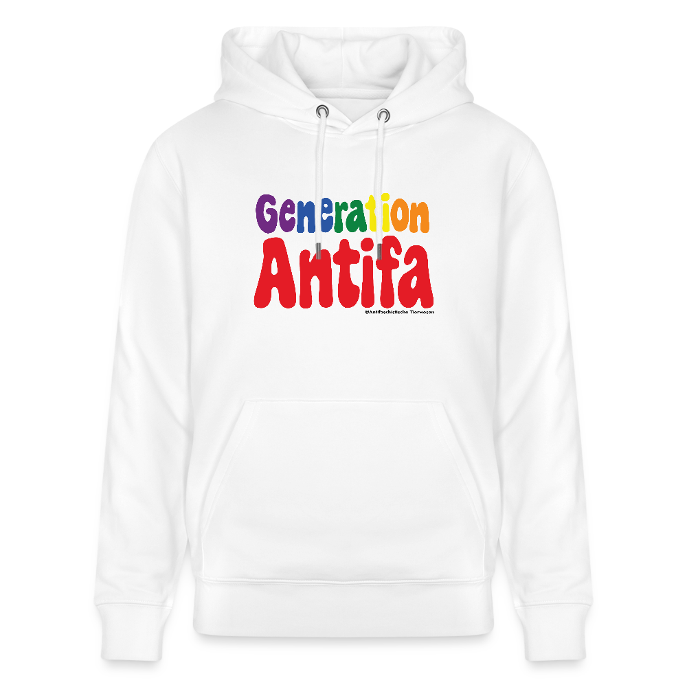 Generation Antifa Hoodie - Unisex & Bio - Weiß
