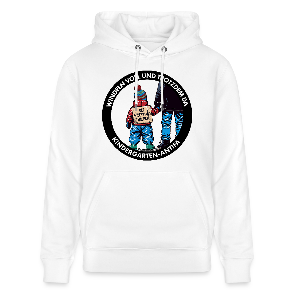 Kindergarten-Antifa Hoodie - Unisex & Bio - Weiß