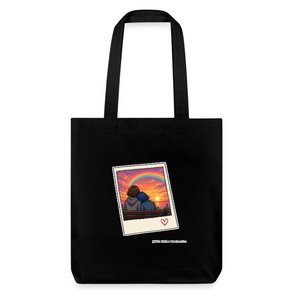 Polaroid Sonnenuntergang Stoffbeutel - Recycelt Heavyweight - Schwarz
