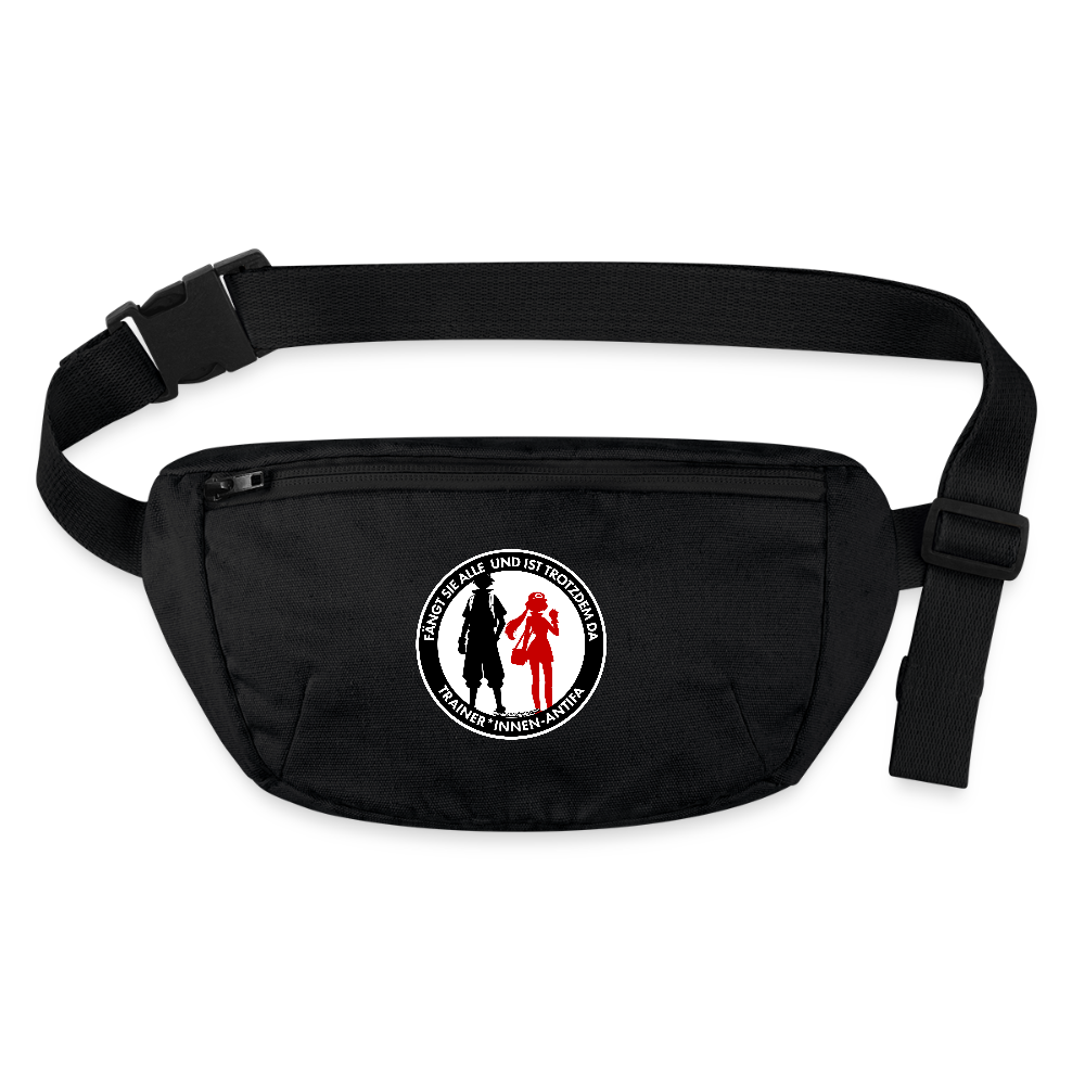 Trainer*innen-Antifa Gürteltasche - Bio - Schwarz