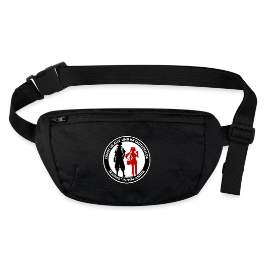 Trainer*innen-Antifa Gürteltasche - Bio - Schwarz