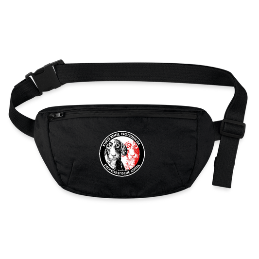 Dackeltastische Antifa Gürteltasche - Bio - Schwarz