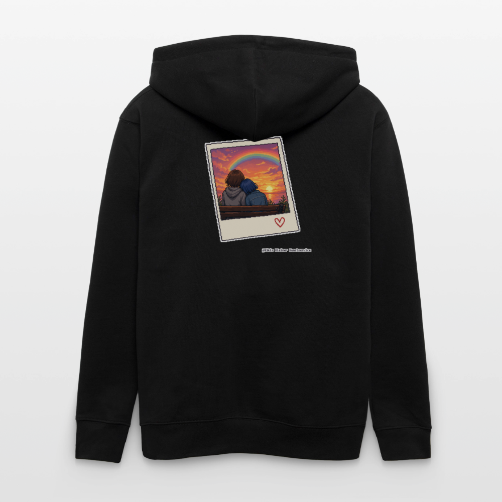 Polaroid Sonnenuntergang Kapuzenjacke - Unisex & Bio - Schwarz