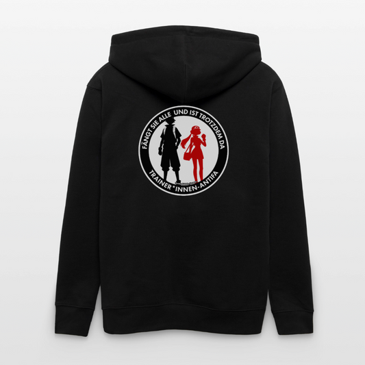 Trainer*innen-Antifa Kapuzenjacke - Unisex & Bio - Schwarz