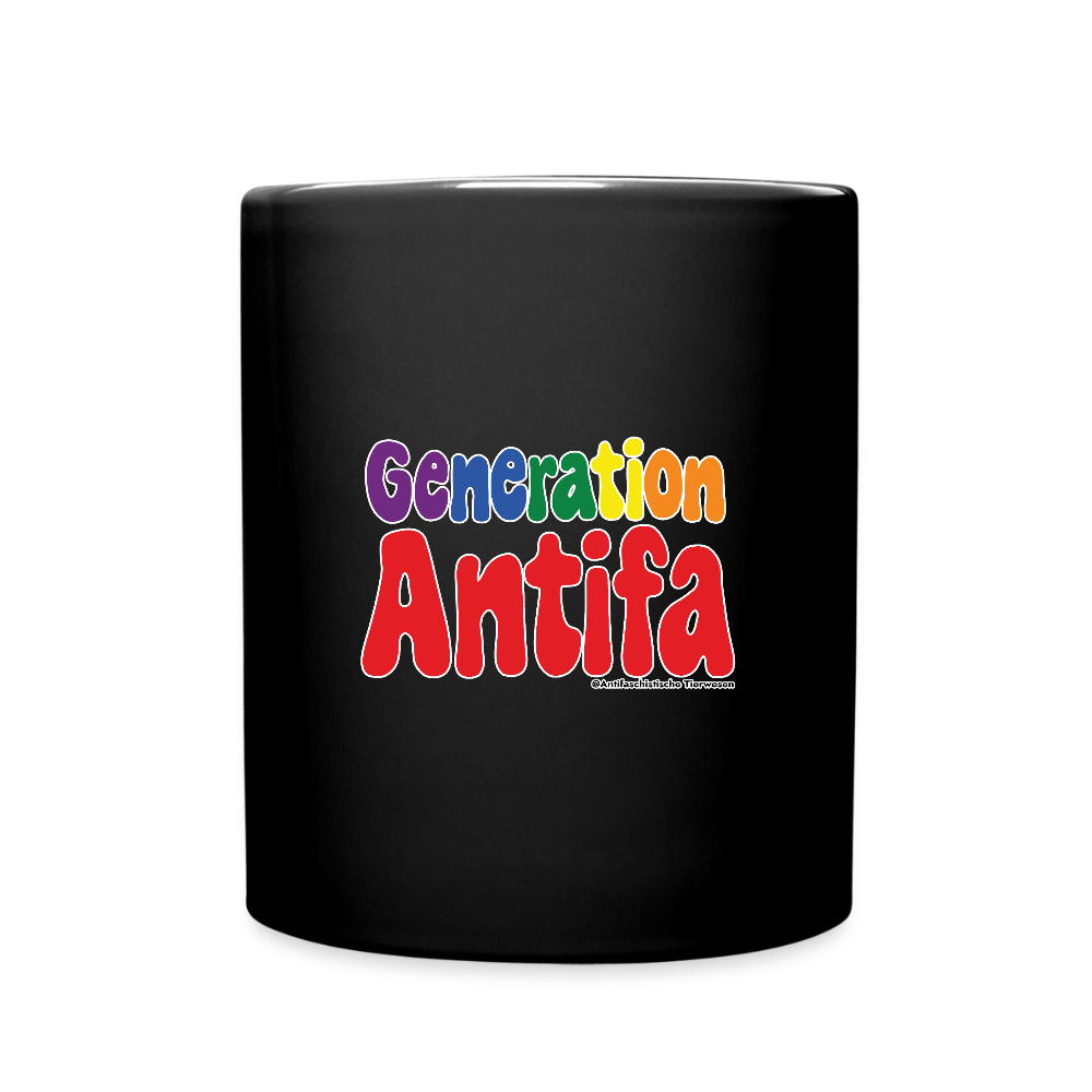 Generation Antifa Keramik-Tasse - Schwarz