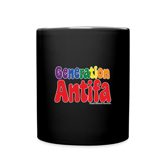 Generation Antifa Keramik-Tasse - Schwarz