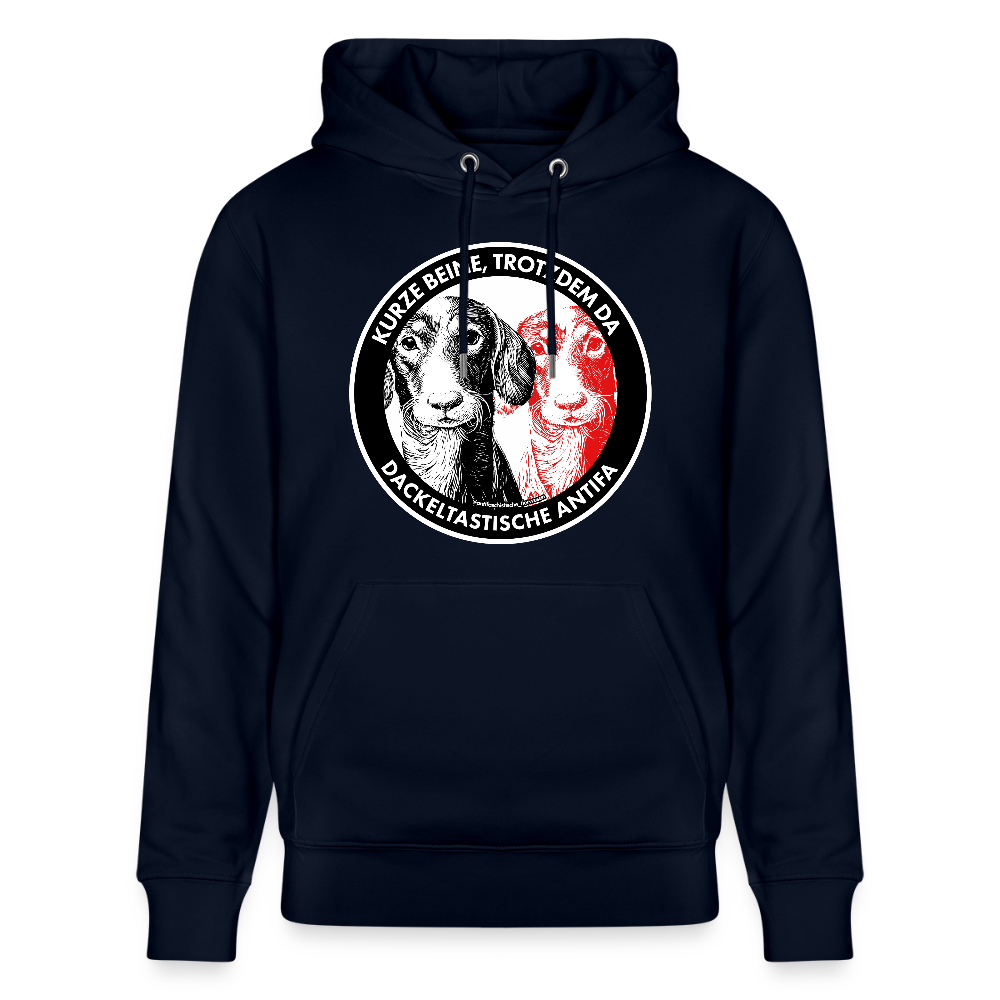 Dackeltastische Antifa Hoodie - Unisex & Bio - Navy