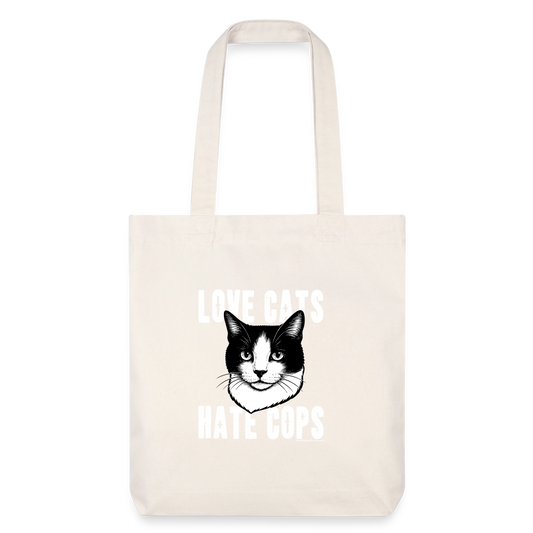 Love Cats Stoffbeutel - Recycelt Heavyweight - Naturweiß