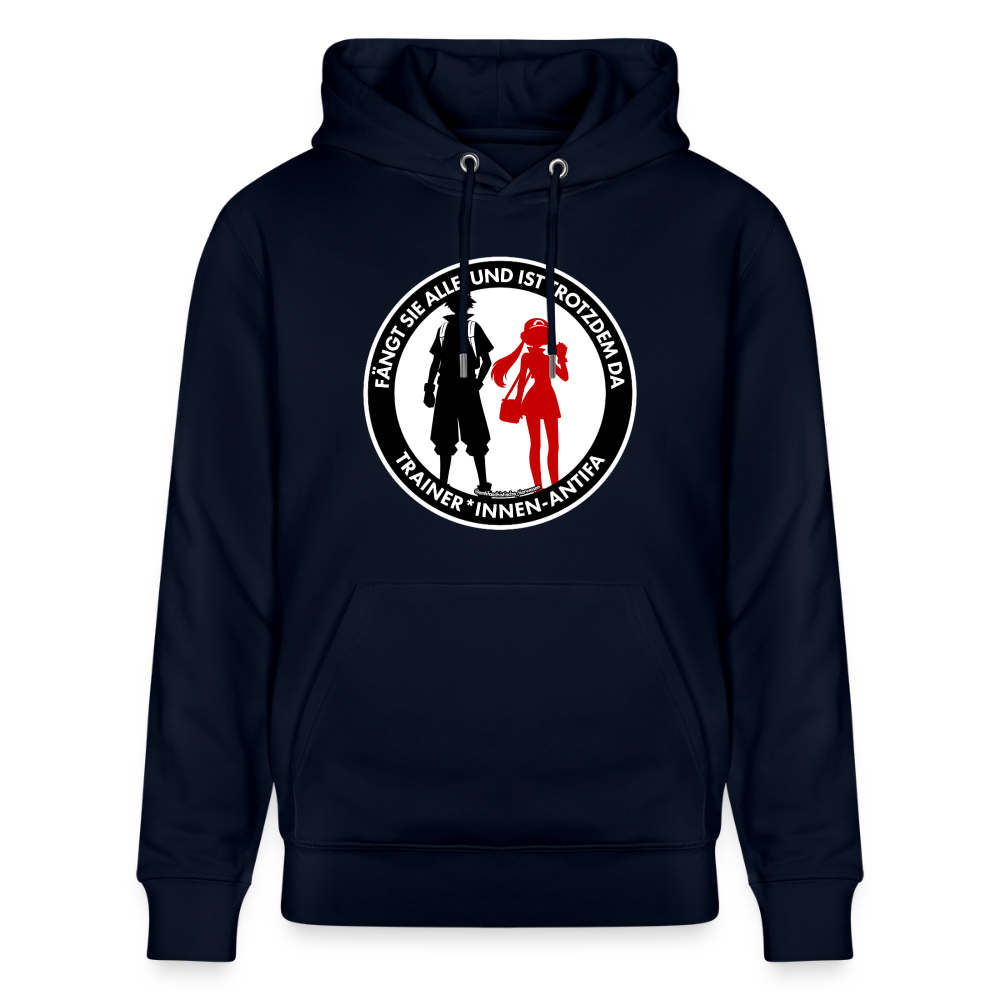 Trainer*innen-Antifa Hoodie - Unisex & Bio - Navy