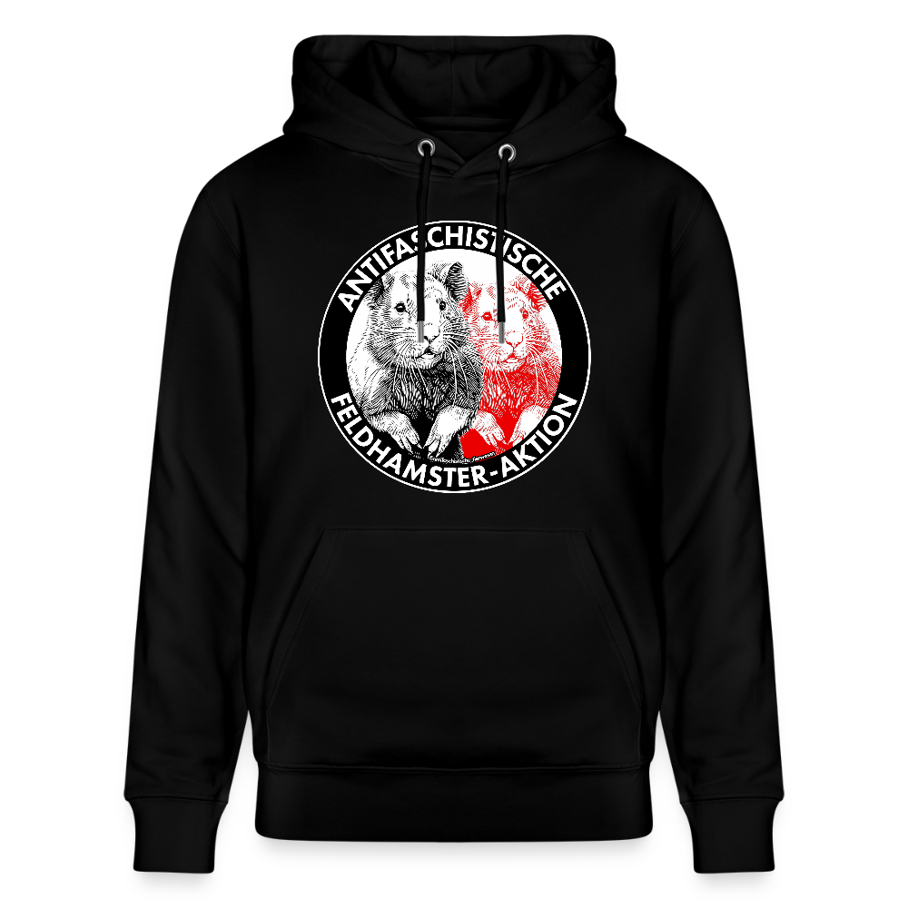 Feldhamster Hoodie - Unisex & Bio - Schwarz