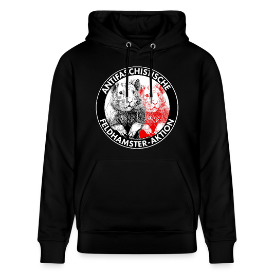 Feldhamster Hoodie - Unisex & Bio - Schwarz
