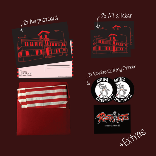 Kikis Rote Post Mail Club - Januar Ausgabe - AJZ Talschock Chemnitz